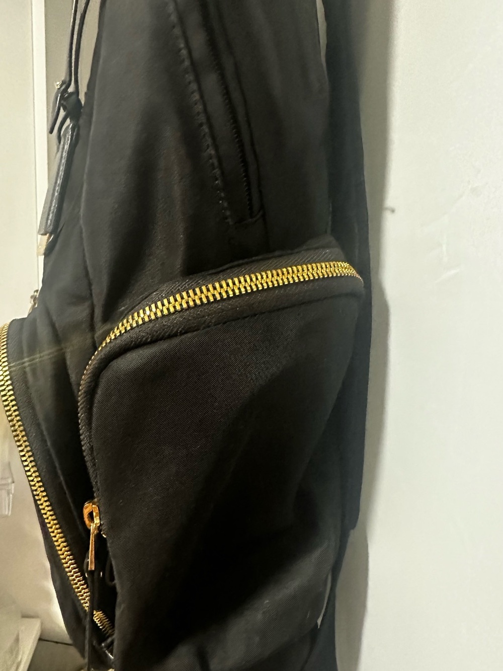 TUMI Voyageur Halle Backpack in Black Nylon with Gold-Tone Hardware - Picture 8 of 13